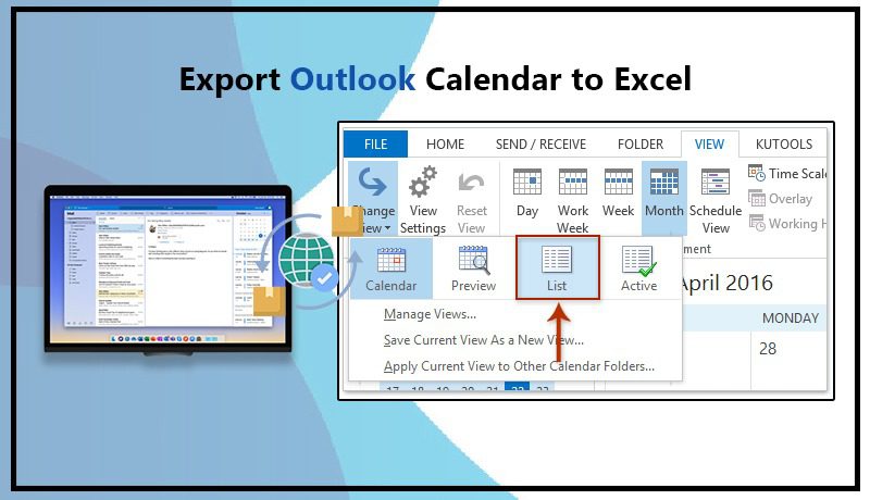 Export Outlook Calendar to Excel