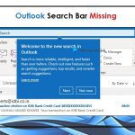 How to Fix Outlook Search Bar Missing Issue – [7 Methods]