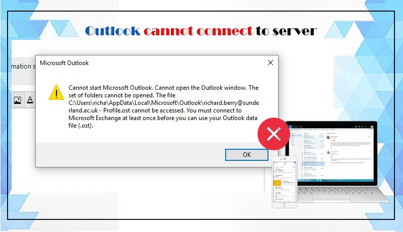 Outlook Cannot Connect to Server