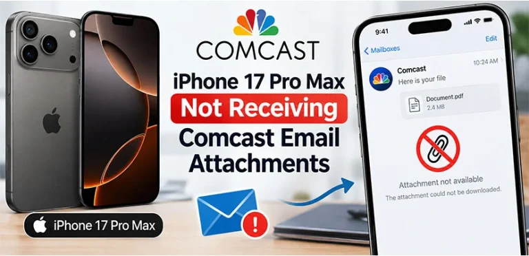iPhone 17 Pro Max Not Receiving Comcast Email Attachments: 12 Fixes